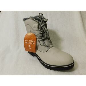 W631 Jbu Stone White/Black Brisky Lace-up Casual Water-resistant Boots - 8 M